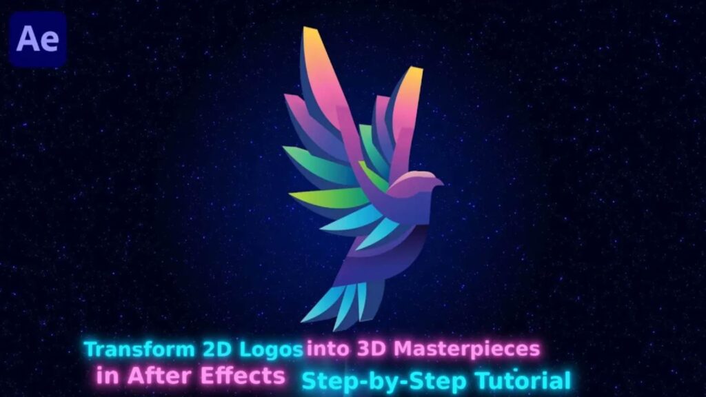 Transform 2D Logos into 3D Masterpieces in After Effects – Step by Step Tutorial