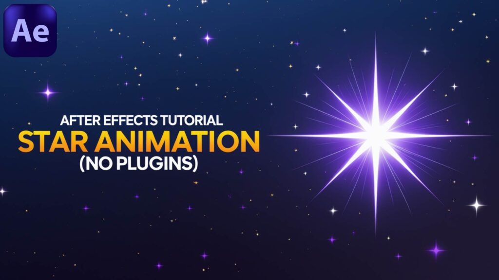 After Effects Tutorial | Easy Star Animation (No Plugins)