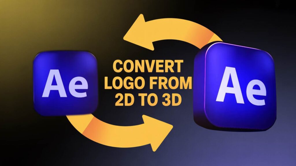 Convert 2D Logo to 3D in After Effects – No Plugins Needed